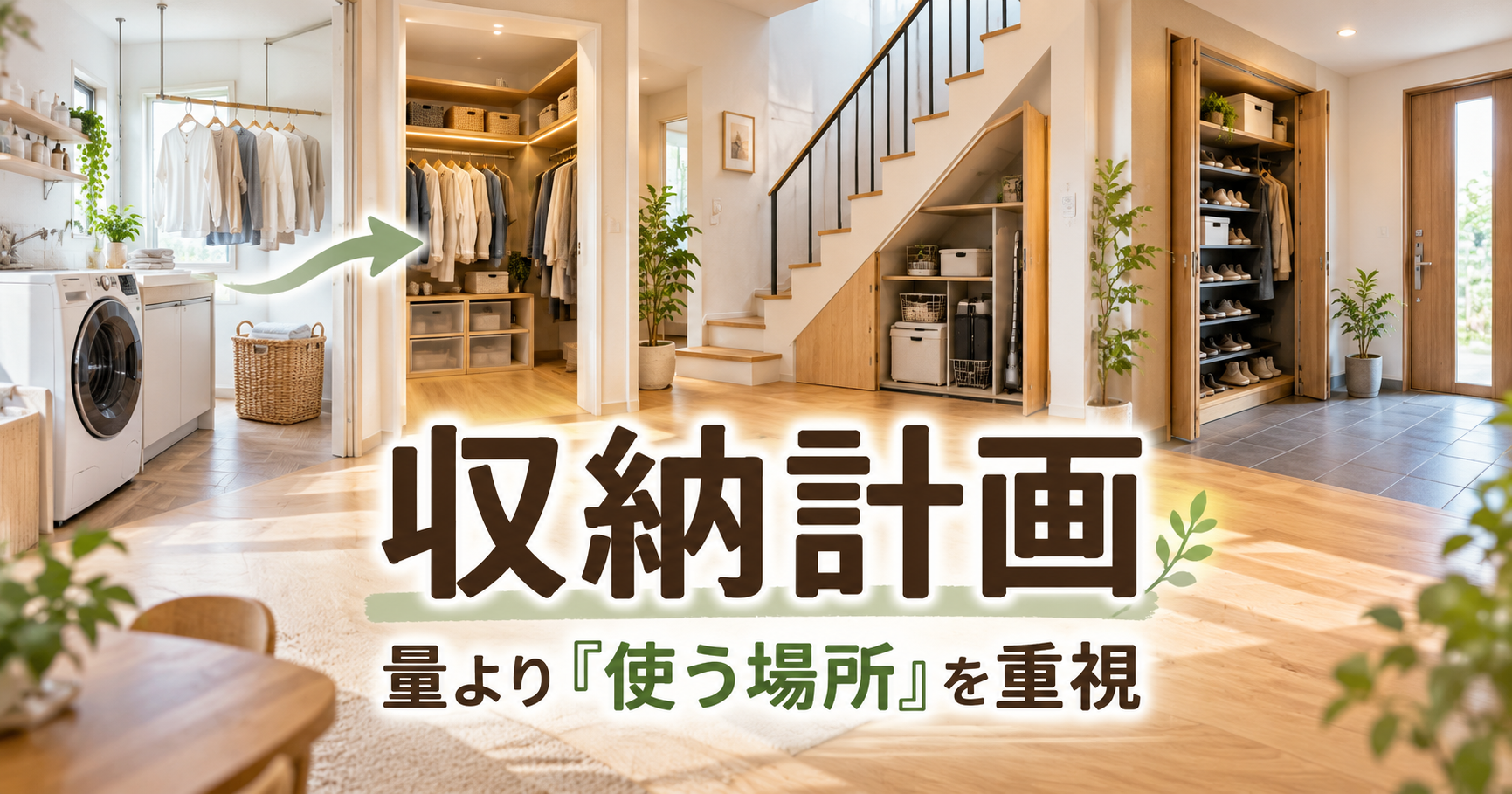 注文住宅の収納計画｜家事動線を優先してWIC・SIC・階段下収納を考えた