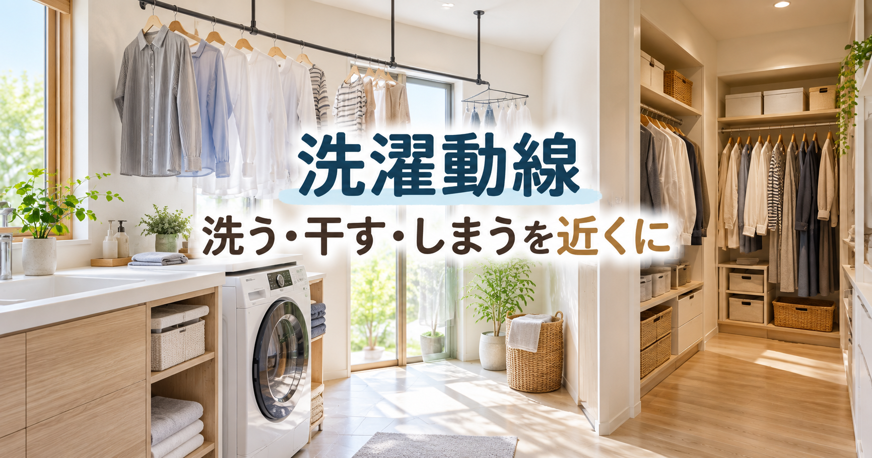 注文住宅の洗濯動線｜脱衣室・室内干し・WICをつなげて家事を減らした